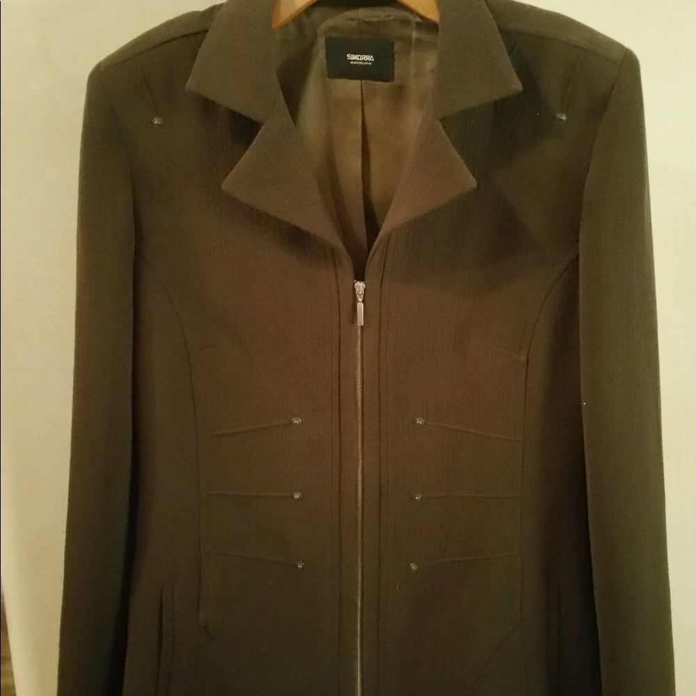 Simorra Barcelona brown women's blazer size 10